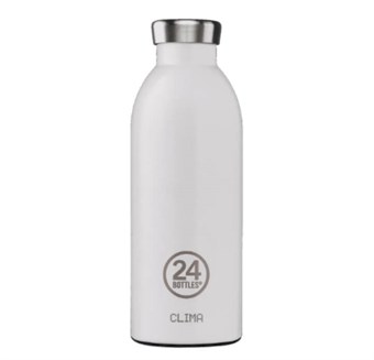 24Bottles Termoflaske - Drikkedunk i Rustfrit Stål - Hvid
