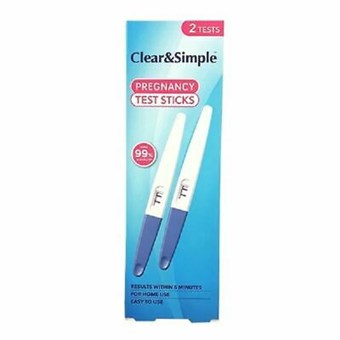 Clear & Simple - Nøjagtig Graviditetstest - Hurtigt Svar - 2 stk.