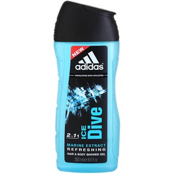 Adidas Hair And Face And Body Shower Gel - 250 ml - Ice Dive
