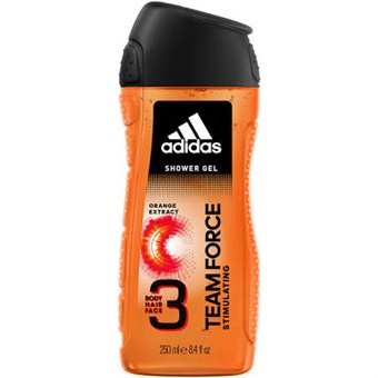 Adidas Hair And Face And Body Shower Gel - 250 ml - Team Force