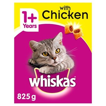 Whiskas 1+ Chicken Dry  - Kattemad  - Kattefoder - 825 g