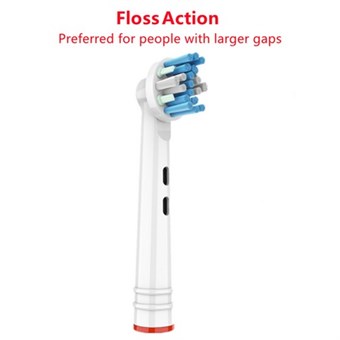 Løse Børstehoveder til Braun Oral-B Elektrisk Tandbørste - 4 stk - Floss Action
