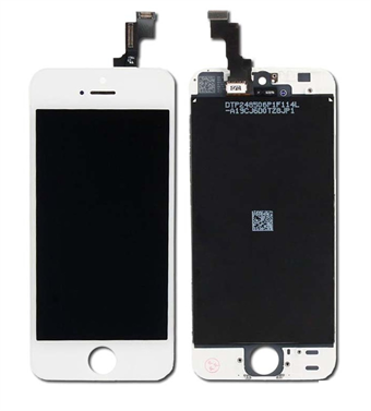 LCD & Touchskærm Display til iPhone 5 / iPhone 5S / iPhone SE 2013 - Hvid