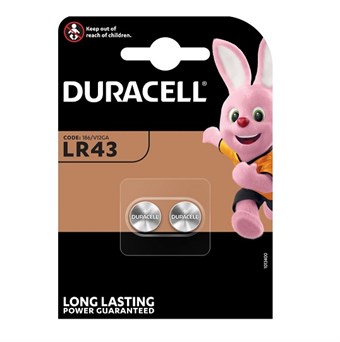 DURACELL LR43 - 2 stk