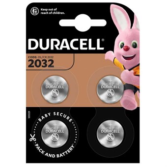 Duracell CR2032 - Lithium Batteri - 4 stk - Passer til AirTag