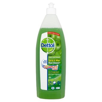 Dettol Complete Clean - Antibakteriel Spray & Gulvrens - Grønne æbler - 1 l