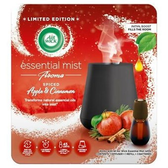  Air Wick Elektrisk Luftfrisker + Refill - Essential Mist - Æble & Kanel - 20 ml