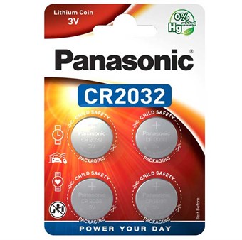 Panasonic CR2032 - Lithium Batteri - 4 stk - Passer til AirTag