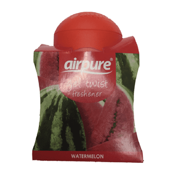 AirPure Gel Twist - Frisk Luft i Badeværelset, Køkkenet og på Kontoret - Water Melon - Duft af Vandmelon