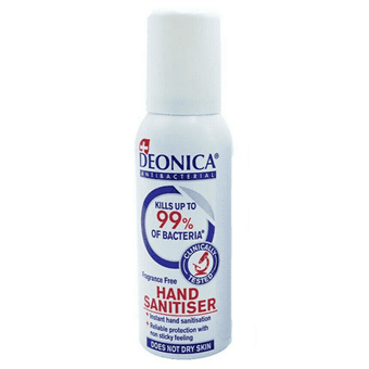 Hånddesinfektionsspray - Duftfri - Dræber Op Til 99,9 % Bakterier