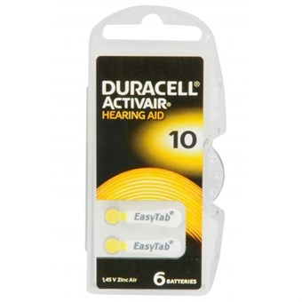 Duracell Activair 10 Høreapparat Batteri - 6 stk