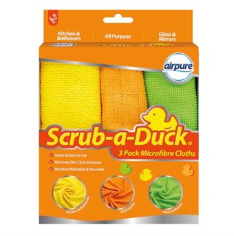Airpure Scrub A Duck Mikrofiberklude 3 i 1 Pakke
