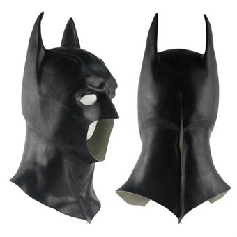 Batman maske - Lavet af latex - Fuld dækning - Bruce Wayne - Voksen