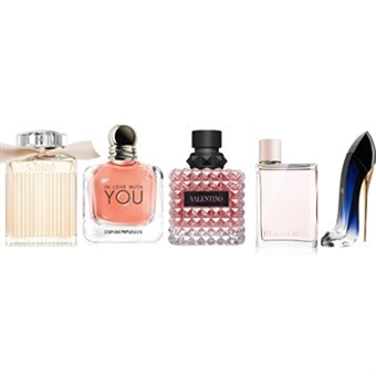 Bedst Sælgende Kvinde Parfumer - 5 Duftprøver (2 ML) 