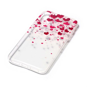 Nice Design Cover i blød TPU plast til iPhone X / iPhone Xs - Hearts