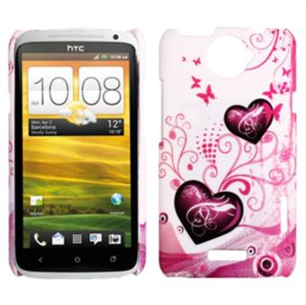 HTC ONE X Dobbelt Hjerte Cover 
