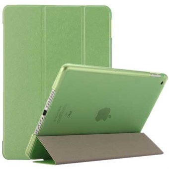 Silky Trifold Etui i imiteret Læder til iPad Air og iPad 9.7"- Grøn