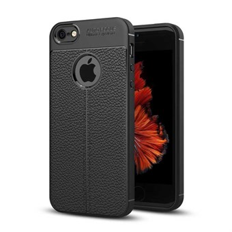  Perfect Fit Cover i TPU til iPhone 5 / iPhone 5S / iPhone SE 2013 - Sort