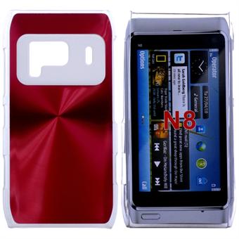 Aluminium cover til Nokia N8 (Rød)