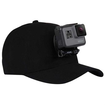 PULUZ® Baseball Cap med Mount til GoPro - Sort