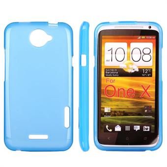 Simple Silikone HTC ONE X (Blå)
