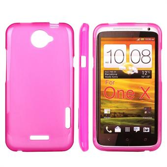 Simple Silikone HTC ONE X (Pink)