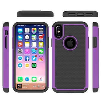 Hot Bubble Hardcase i TPU til X / Xs - Purple