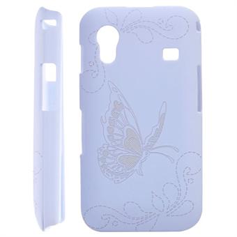 Samsung Galaxy Ace Sommerfugl cover (Hvid)