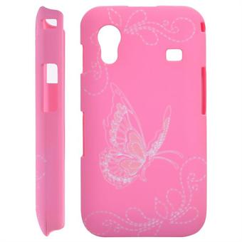 Samsung Galaxy Ace Sommerfugl cover (Pink)