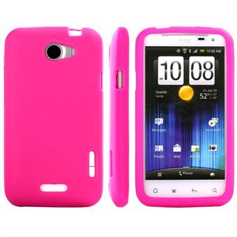 Blød Silikone HTC ONE X (Pink)