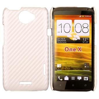 Corbon Cover HTC ONE X (Hvid)