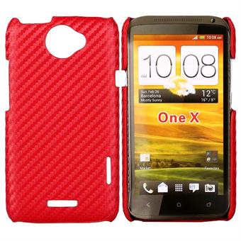 Corbon Cover HTC ONE X (Rød)