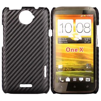 Corbon Cover HTC ONE X (Sort)
