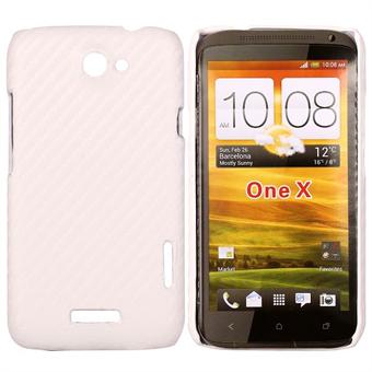 HTC One X Corbon Cover (Hvid)