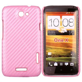 HTC One X Corbon Cover (Pink)