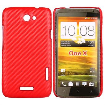 HTC One X Corbon Cover (Rød)