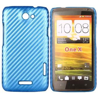 HTC One X Corbon Cover (Blå)