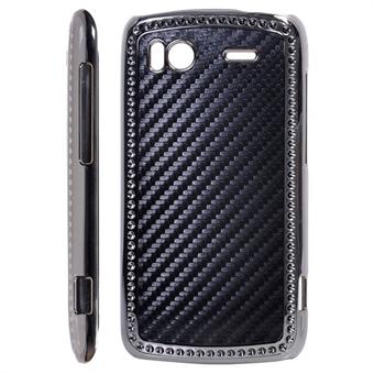 Bling cover til HTC Sensation (Sort)