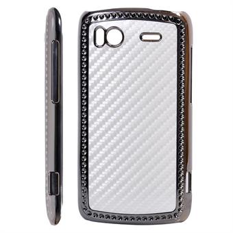 Bling cover til HTC Sensation (Hvid)