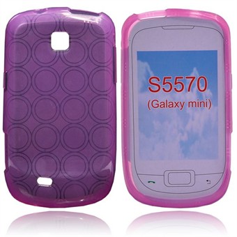 Silikone cirkel cover galaxy mini (Lilla)
