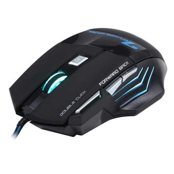 Kabelført 7 knaps gamer mouse 