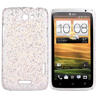 Glittery HTC ONE X Cover (Sølv)
