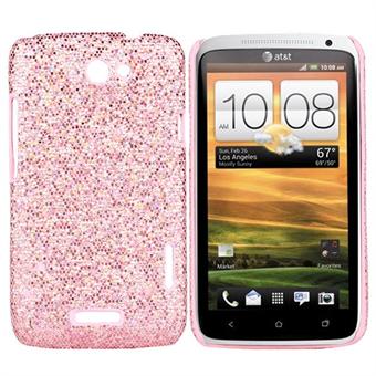 Glittery HTC ONE X Cover (Pink)
