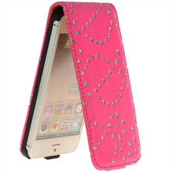 Bling Bling Diamond Etui til iPhone 5 / iPhone 5S / iPhone SE 2013 (Magenta) 