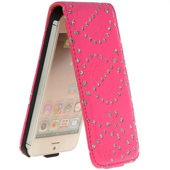 Bling Bling Diamond Etui til 5 / 5S / SE 2013 (Magenta) 