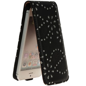 Bling Bling Diamond Etui til iPhone 5 / iPhone 5S / iPhone SE 2013 (Sort)