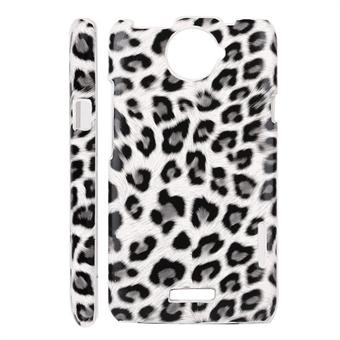 HTC ONE X Leopard Cover (Hvid)