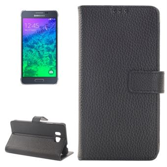 Stand kort etui Galaxy Alpha (Sort)