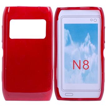 Silikone cover til Nokia N8 (Rød)