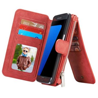 CaseMe Flip Pung til Samsung Galaxy S7 Edge - Rød